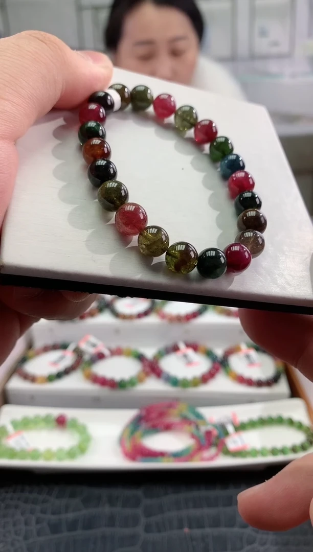 【闪购商品】碧玺手串未镶嵌多样性发一条