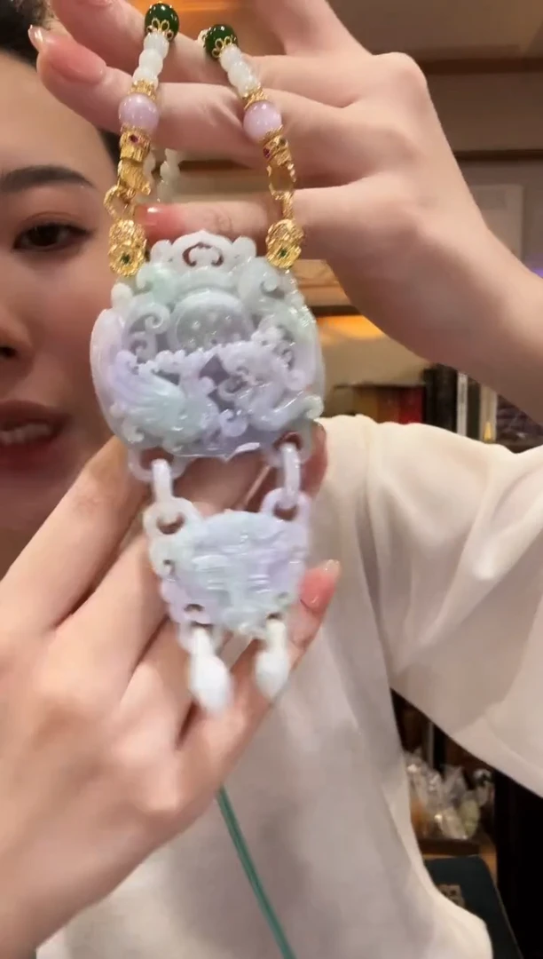 颈饰未镶嵌翡翠国风