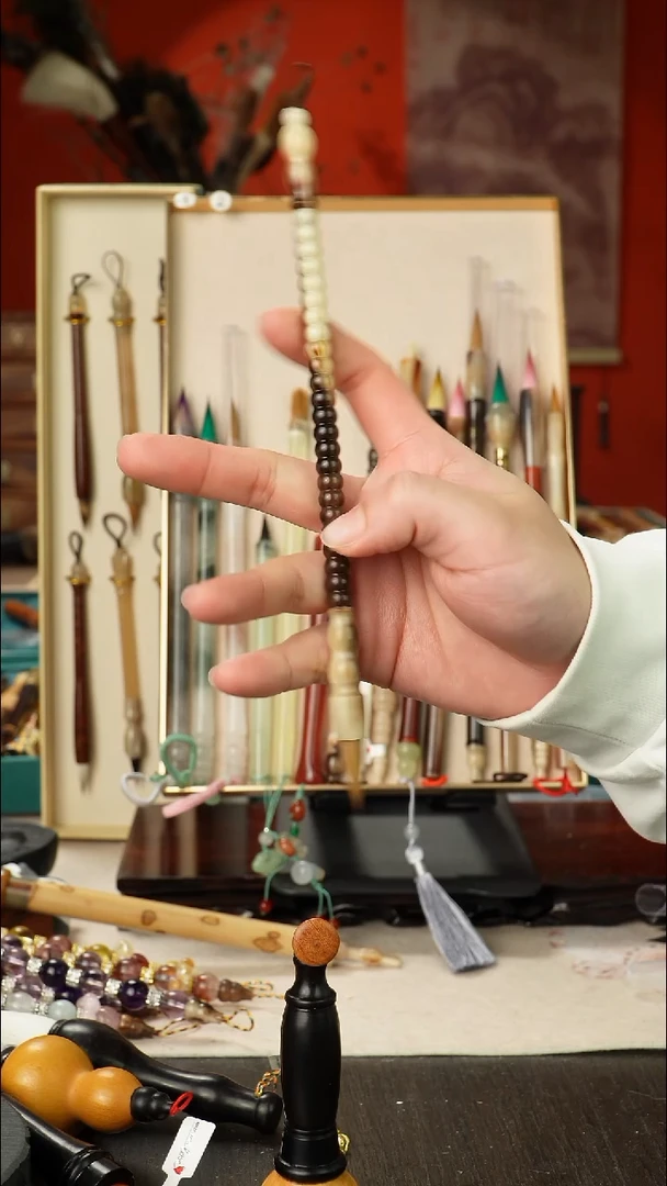 115号孤品高货毛笔链接 清水试笔 蘸墨不退