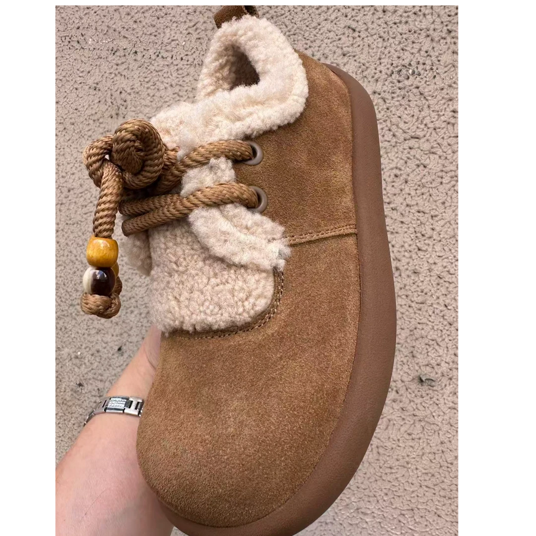 休闲羊毛保暖百搭板鞋10077