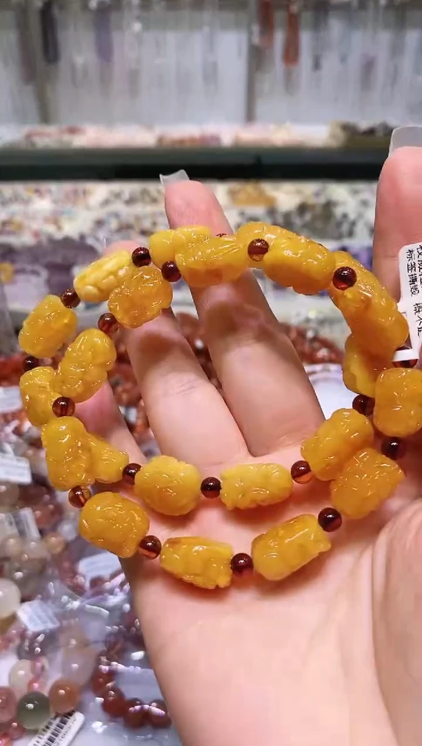 手链琥珀未镶嵌多样性发其一
