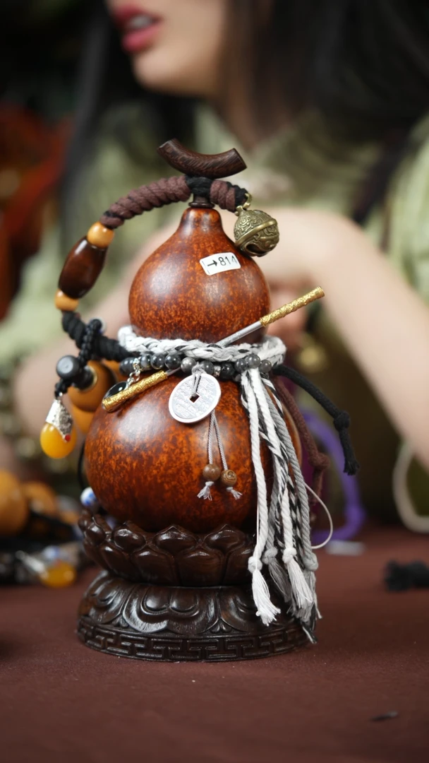 【闪购商品】814号500ml左右的非遗漆器酒葫芦