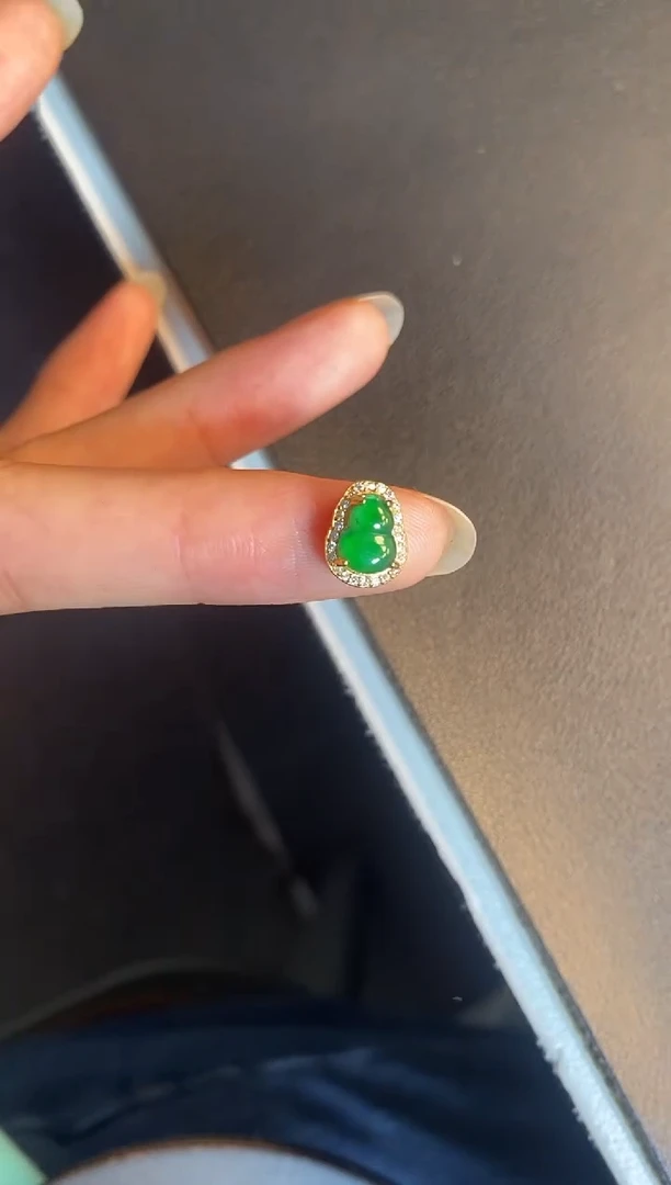 吊坠(不含链)银S925镶嵌翡翠1