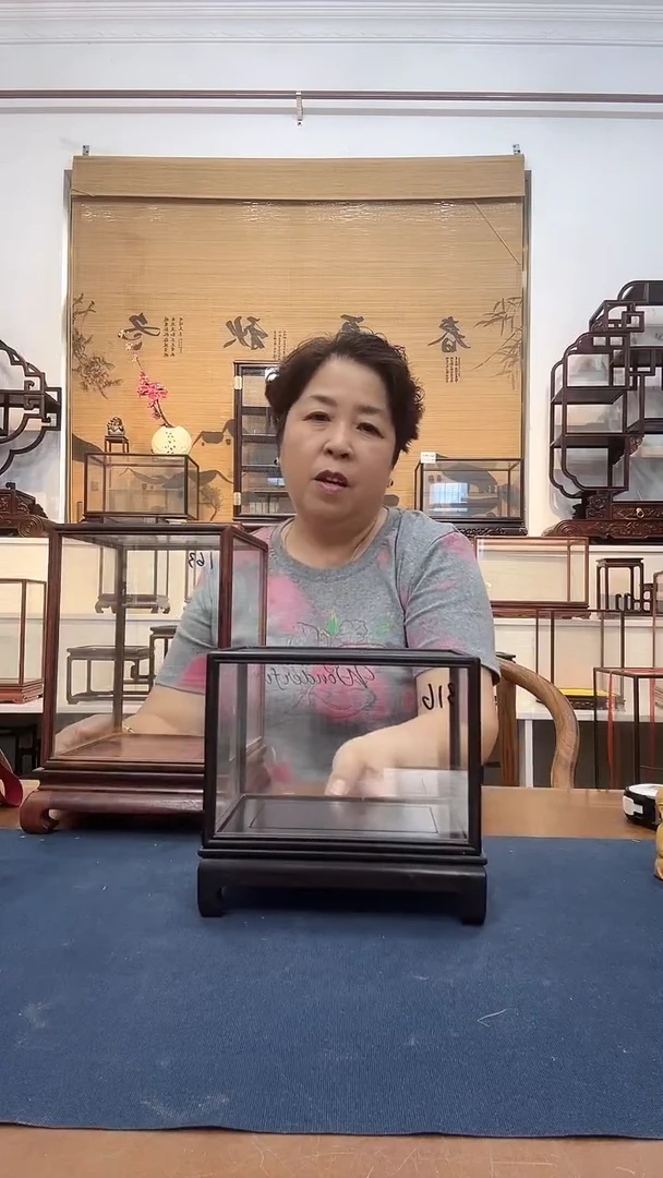 东非黑黄檀（紫光檀）木头款玻璃罩316
