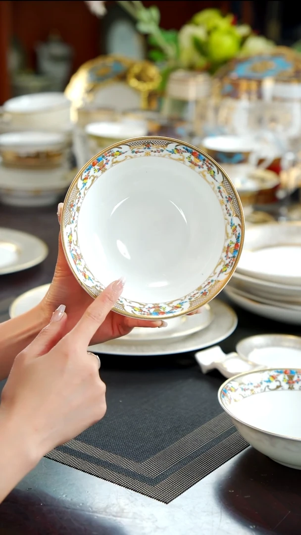 瓷片6英寸水果碗  2个