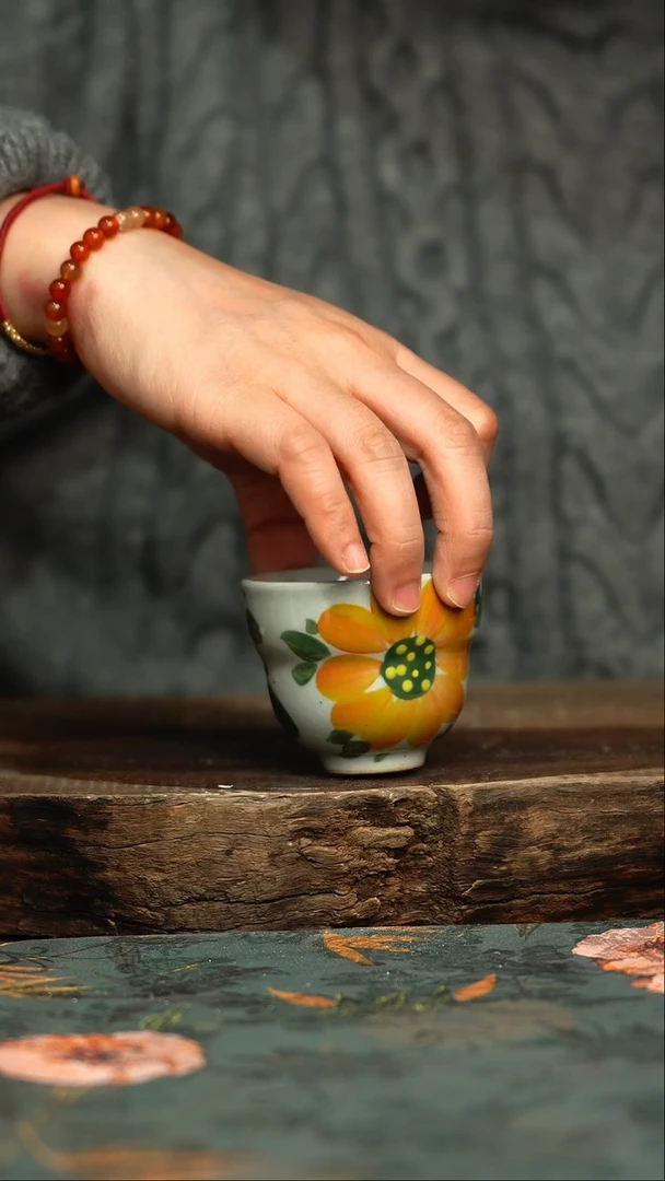 【闪购商品】杯杯手工手绘同款陶器