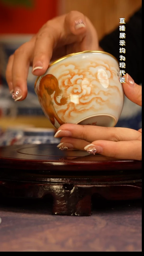 景德镇手工手绘陶瓷杯