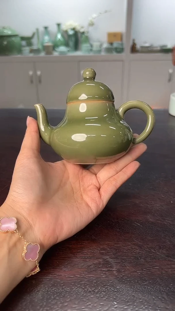 龙泉云间青瓷小米茶器