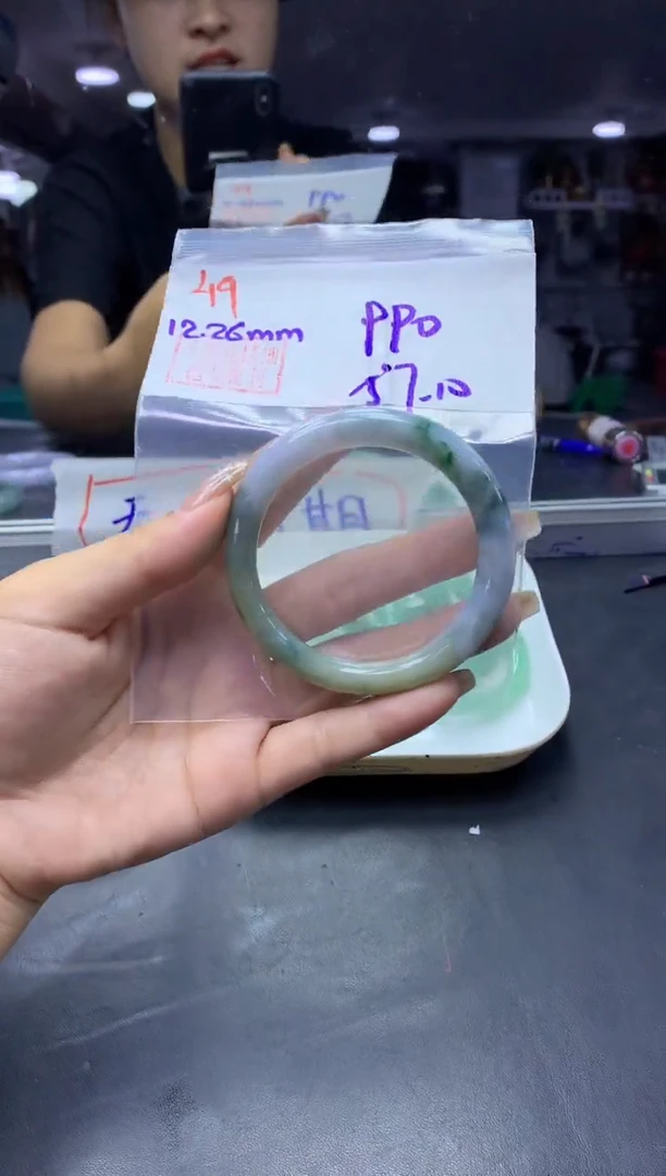 未镶嵌定制翡翠49手镯57+990元+拍一发一