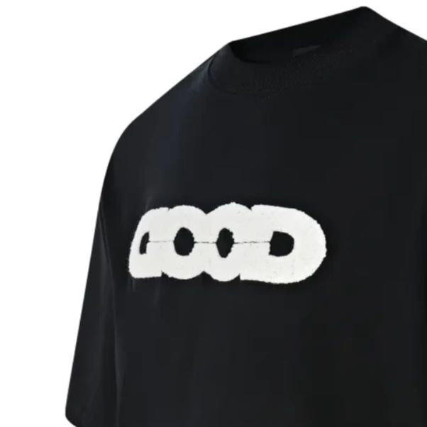 地球提花湿毛巾绣短袖T恤