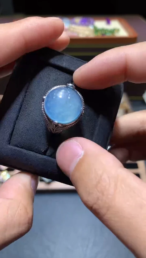 【闪购商品】海蓝宝石戒圈未镶嵌L60【多样性发其一】