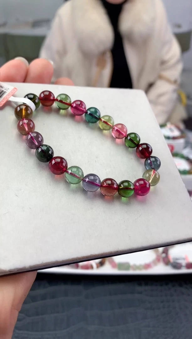 未镶嵌手串碧玺多样性发一条