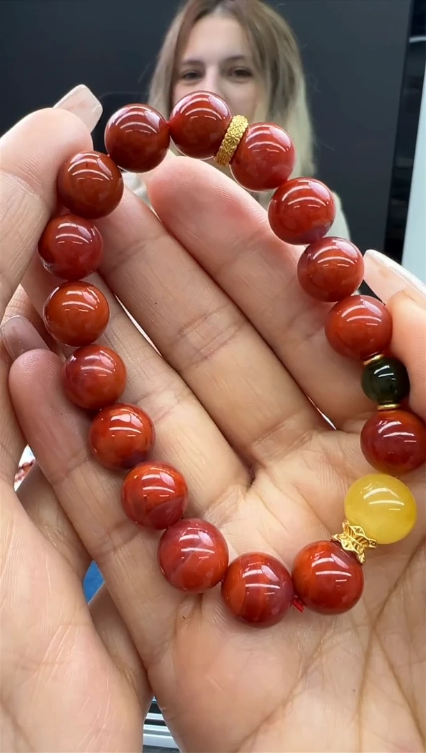【闪购商品】南红玛瑙手链未镶嵌38秒拍号
