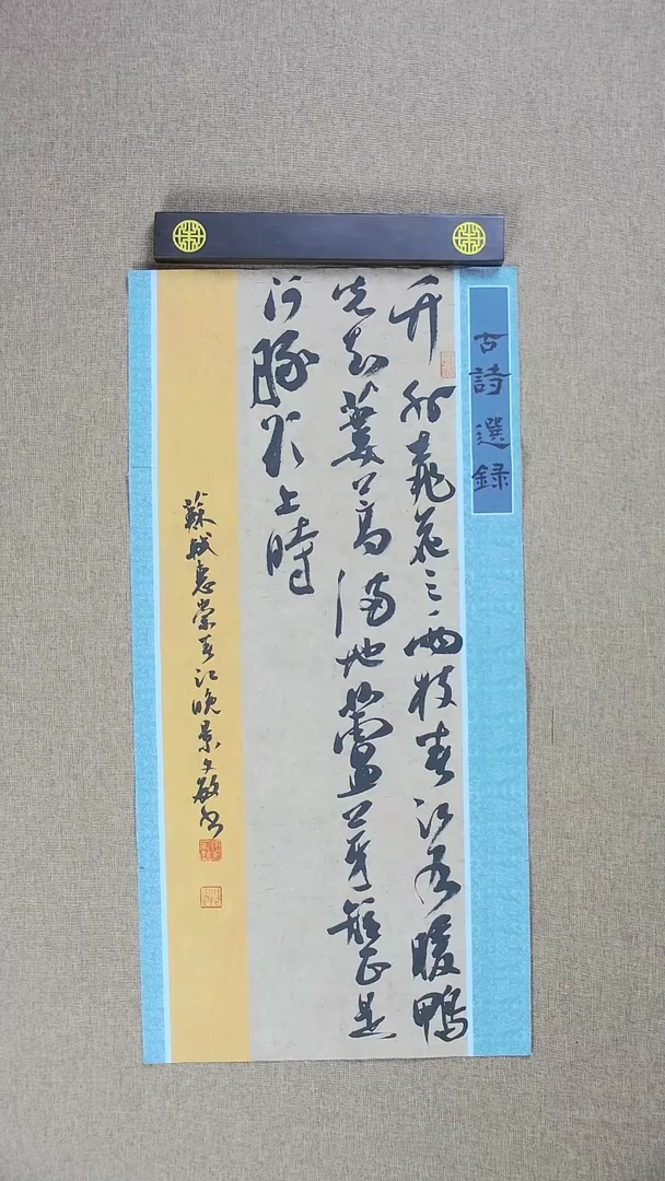 【闪购商品】书法张文敏69*34古诗选抄
