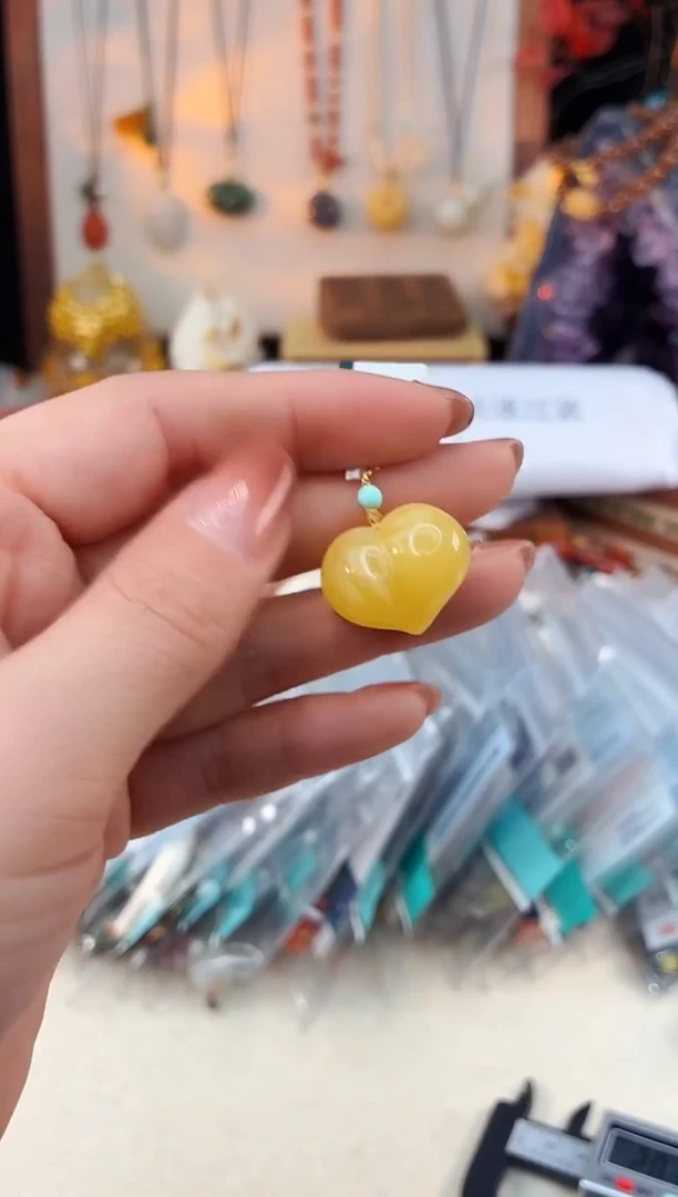 未镶嵌琥珀项链@@F921J019350