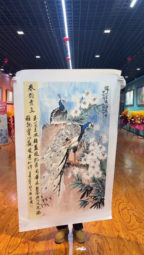 【闪购商品】国画孙桂国老师字画，带亲笔合影证书19-88