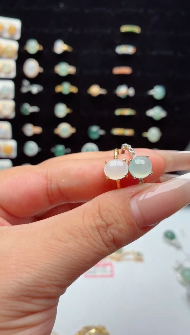 吊坠(不含链)银S925镶嵌翡翠.