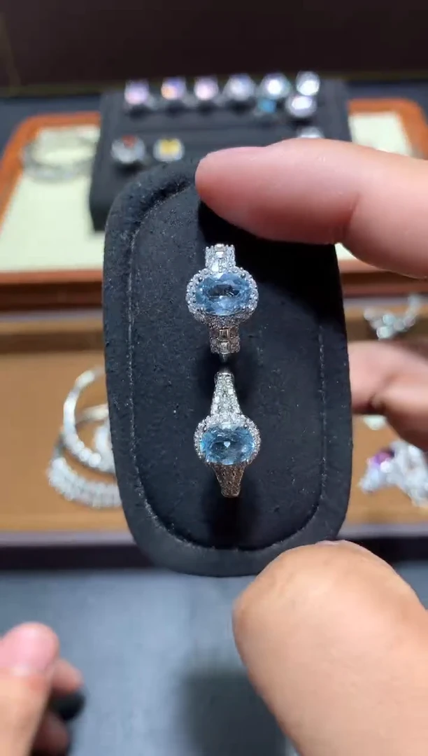 未镶嵌戒圈海蓝宝石R13【多样性发其一】