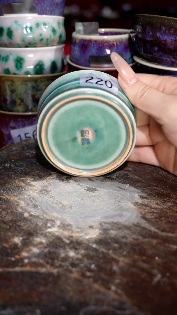 摆件精品窑变钧瓷茶器