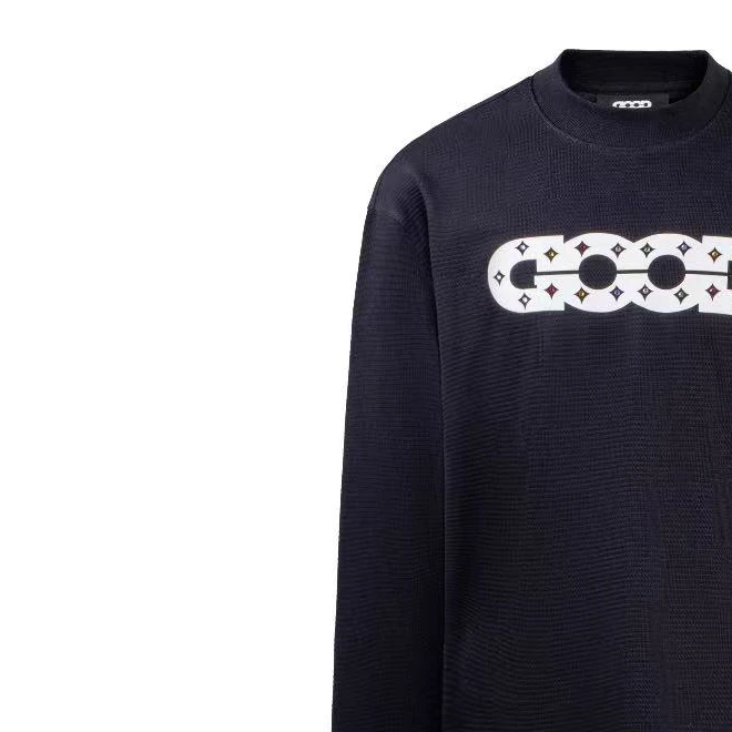 原单正品古德彩钻镂空长袖重工重磅男女同款百搭（关注送洗衣袋）