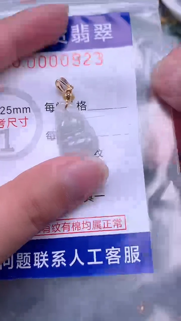 翡翠未镶嵌吊坠(不含链)1