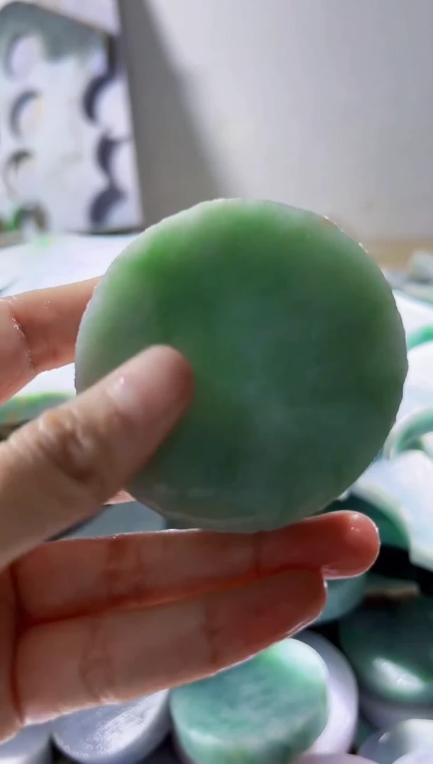翡翠裸石缅甸翡翠A货柠7522