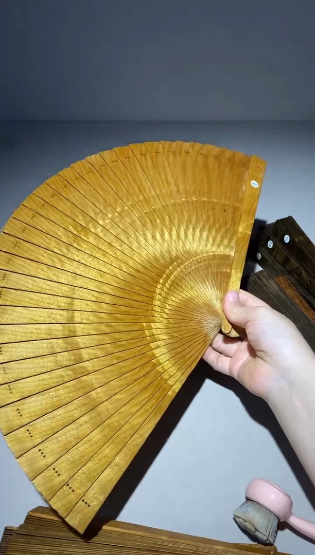 金丝楠26cm金丝楠木小叶桢楠扇807