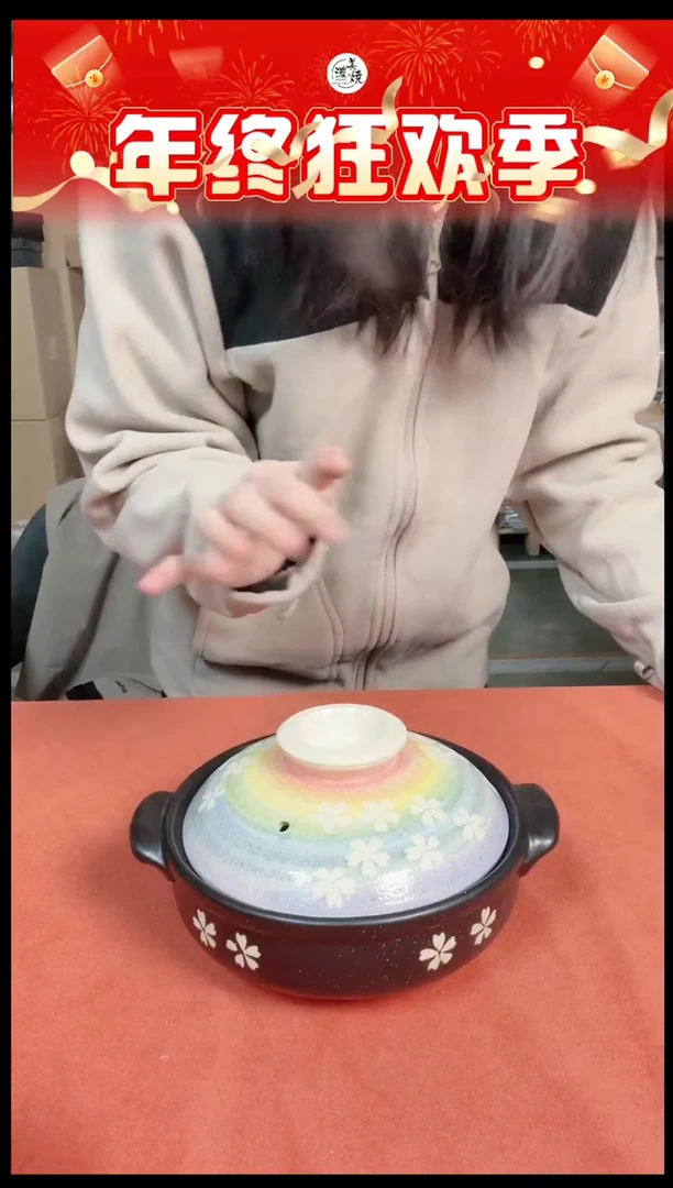 陶瓷万古烧华柳6号土锅单个