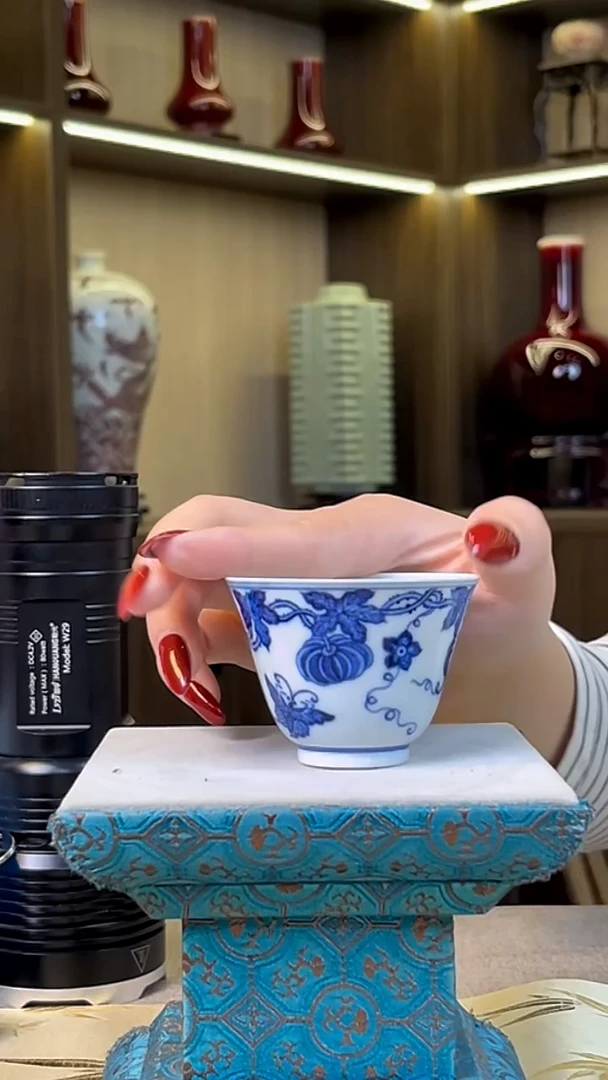 瓷片景德镇毛仔柴窑杯