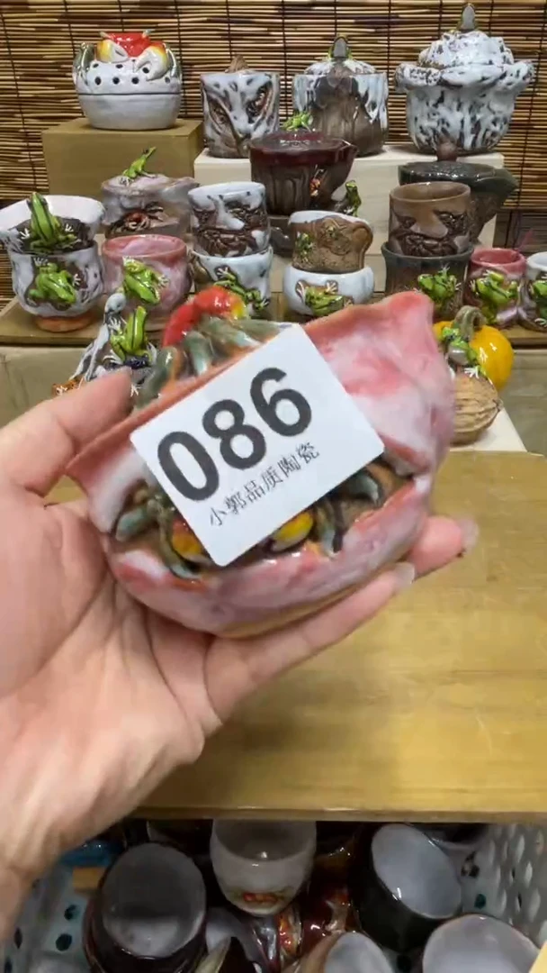 小*086精美粗陶手工柴烧