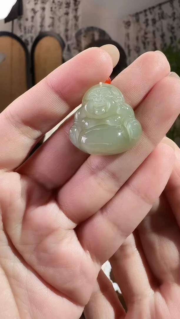 颈饰未镶嵌和田玉25晴水佛公