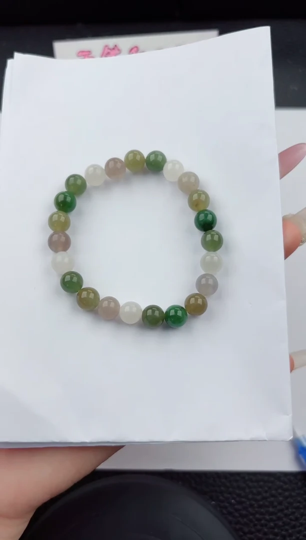 手串未镶嵌和田玉333嗨购微色差T1多宝  8