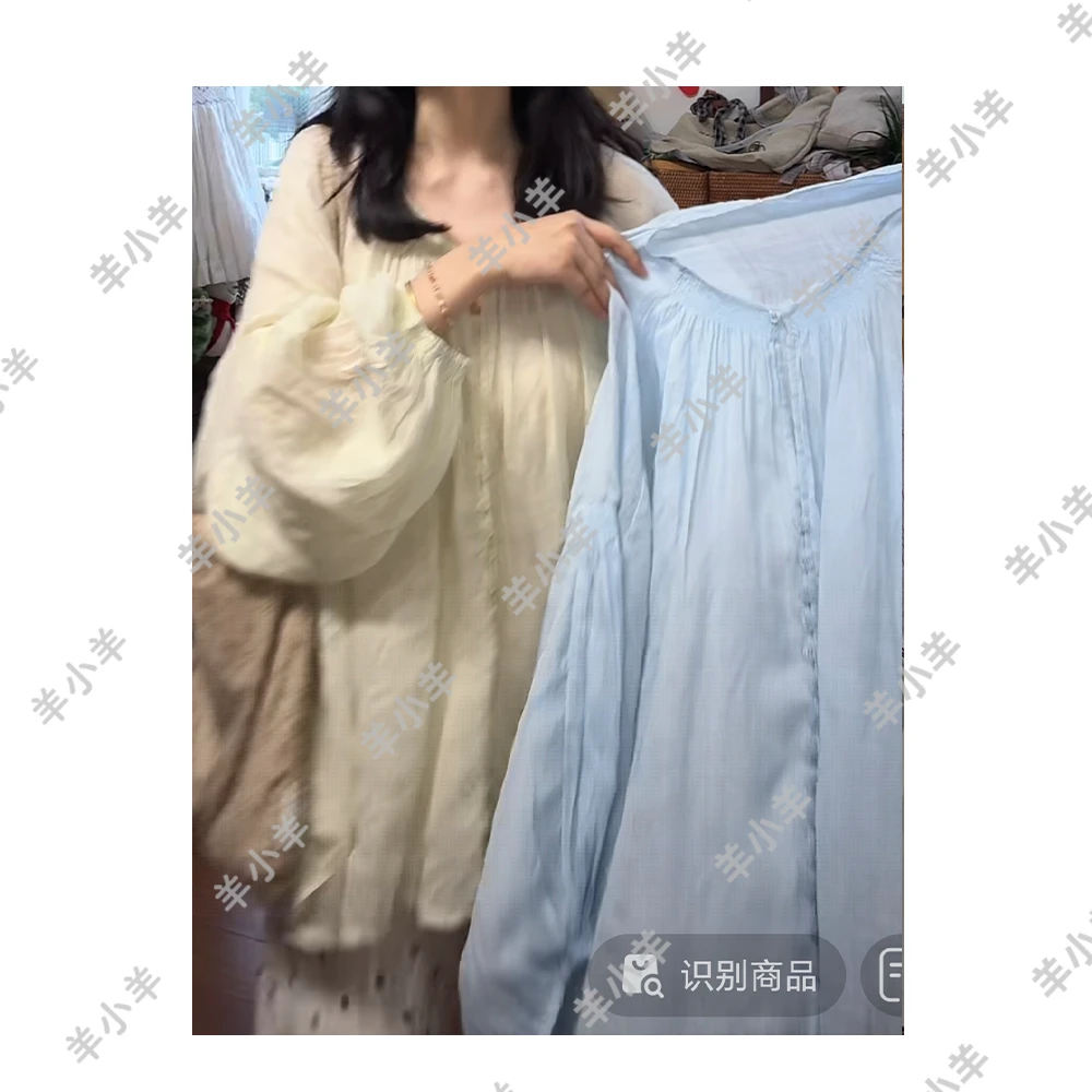 【羊小羊】247  春夏苎麻休闲日系宽松长款气质时尚百搭长袖开衫