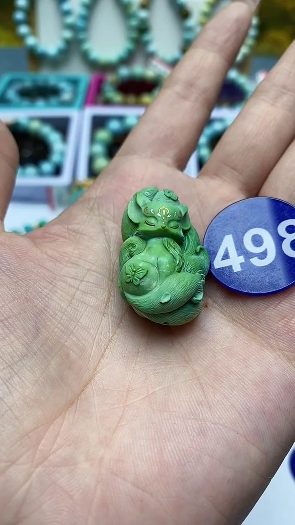 绿松石未镶嵌挂件498