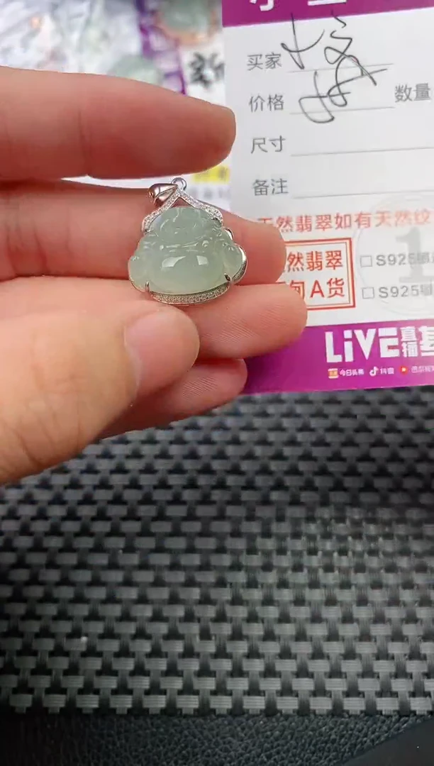 翡翠银S925镶嵌颈饰·