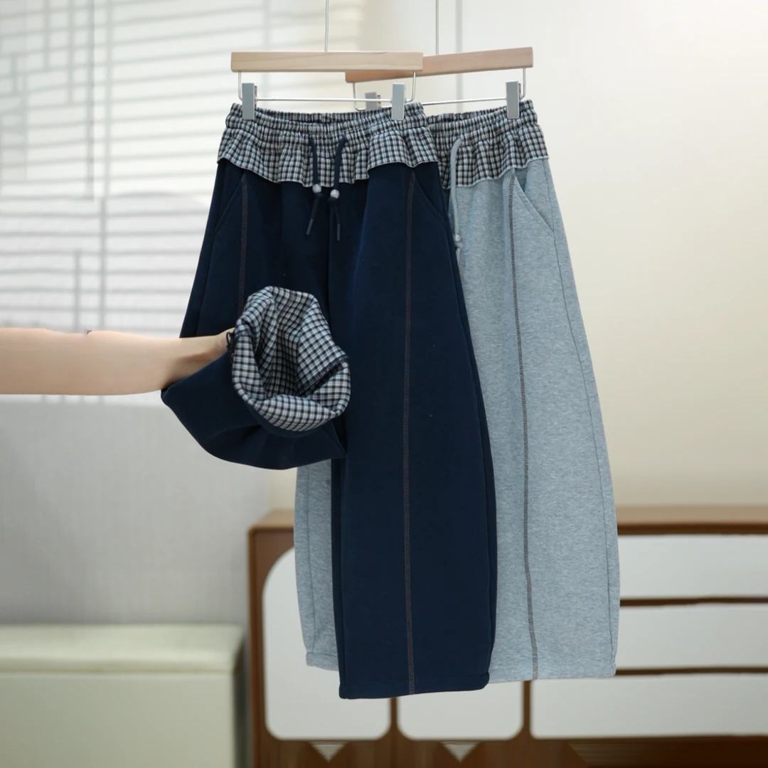 女童裤子2025秋新款中大童韩版宽松超柔休闲运动裤卫裤