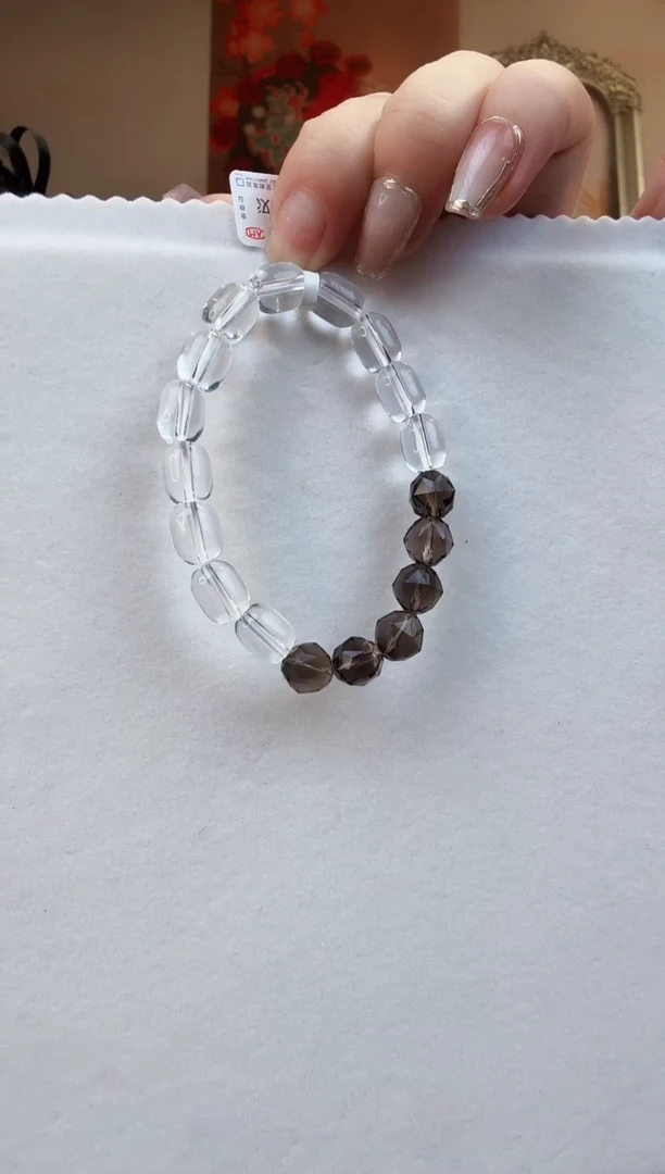 【闪购商品】水晶手链未镶嵌手串9-10mm