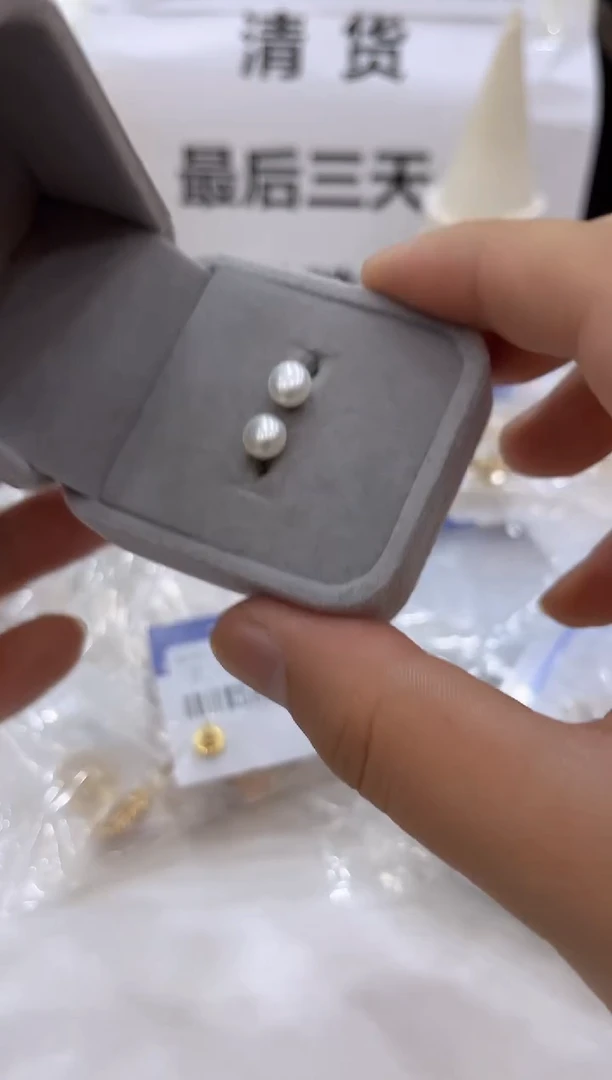 淡水珍珠银S925镶嵌颈饰ED1048