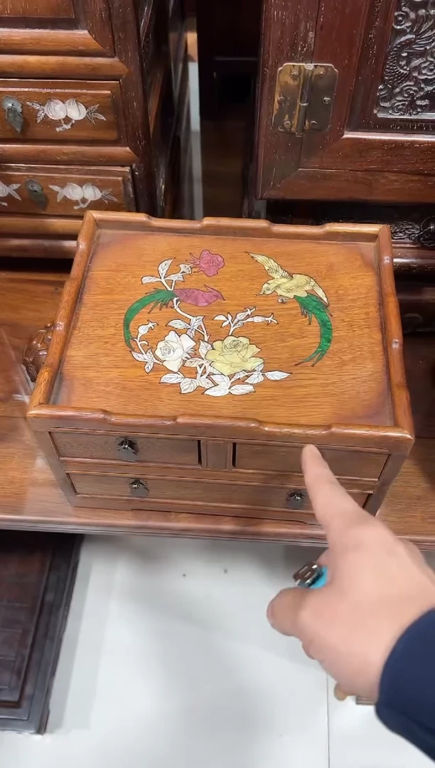 花梨木三抽都城箱