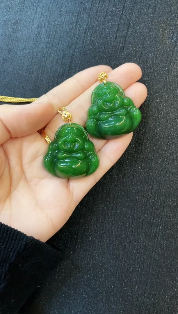 吊坠(赠链)银S925镶嵌和田玉多样性发一