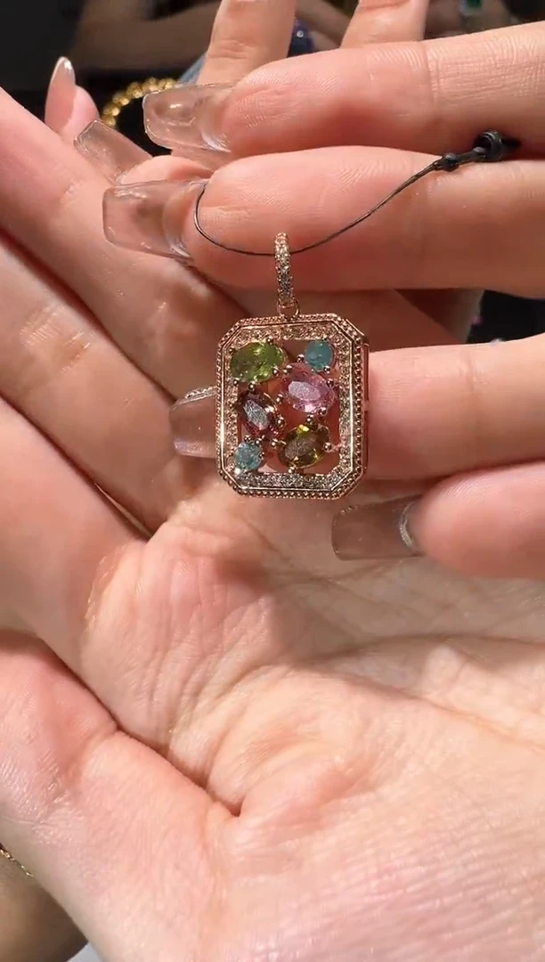 【闪购商品】定制碧玺吊坠未镶嵌吊坠