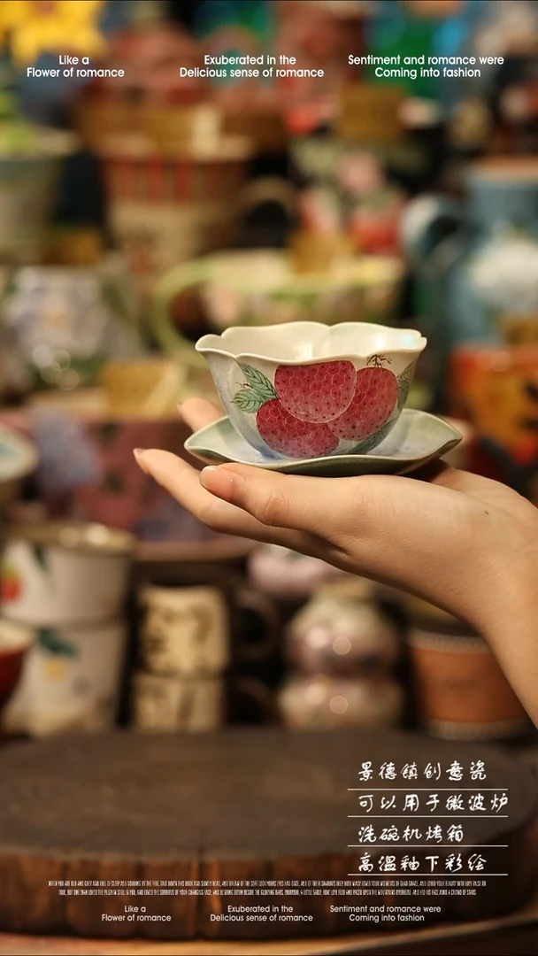 陶瓷景德镇高温釉下彩手工手绘款式