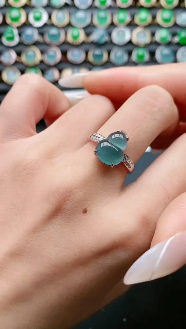 【闪购商品】翡翠戒指银S925镶嵌1111111