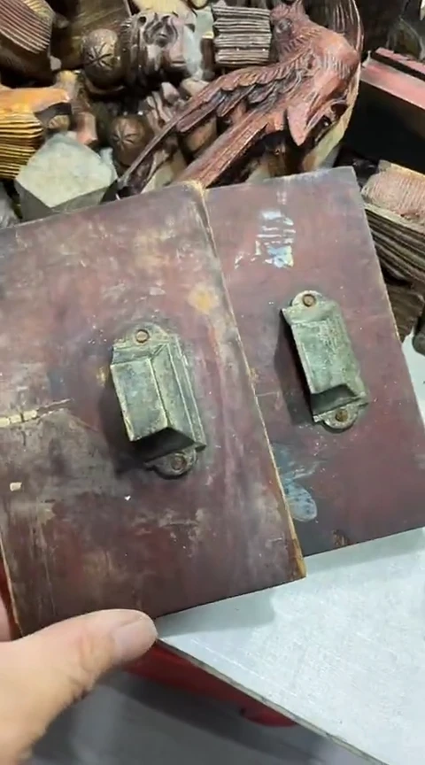 【闪购商品】香榧木一对孤品木雕10