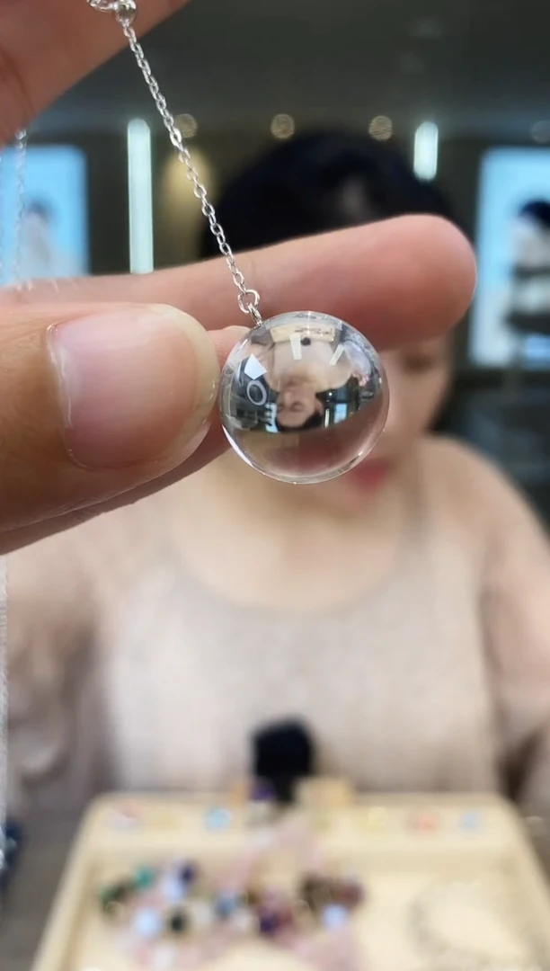 银S925镶嵌颈饰水晶01天然宝石