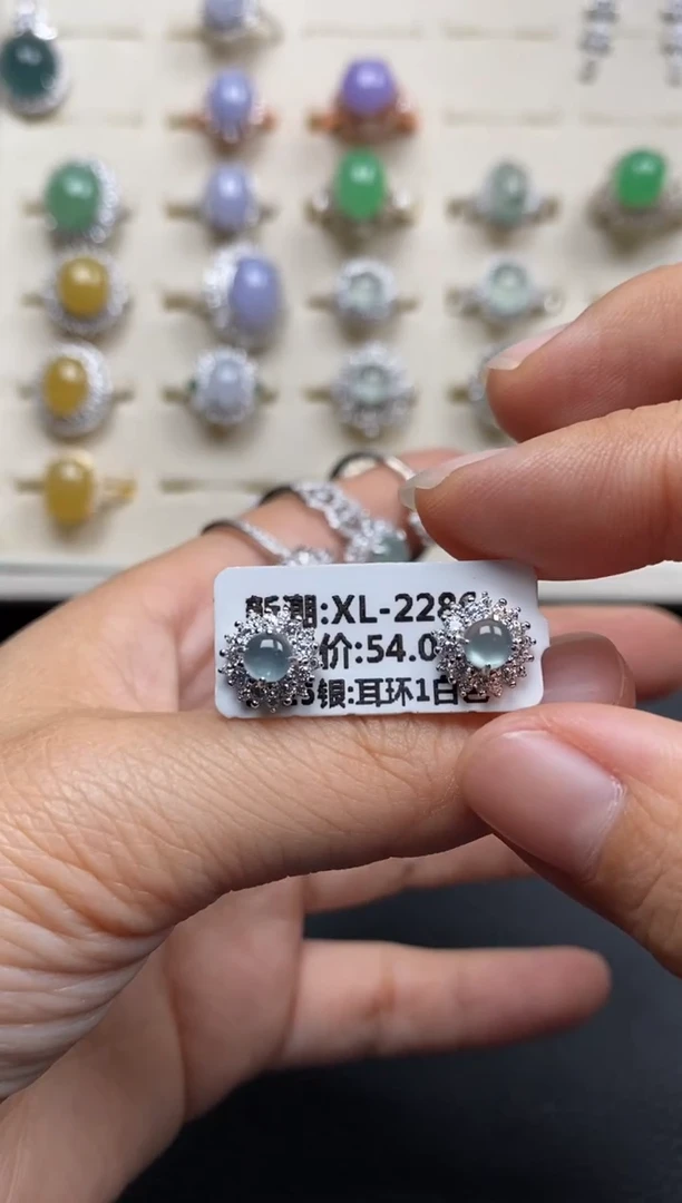 【闪购商品】翡翠戒指银S925镶嵌1111