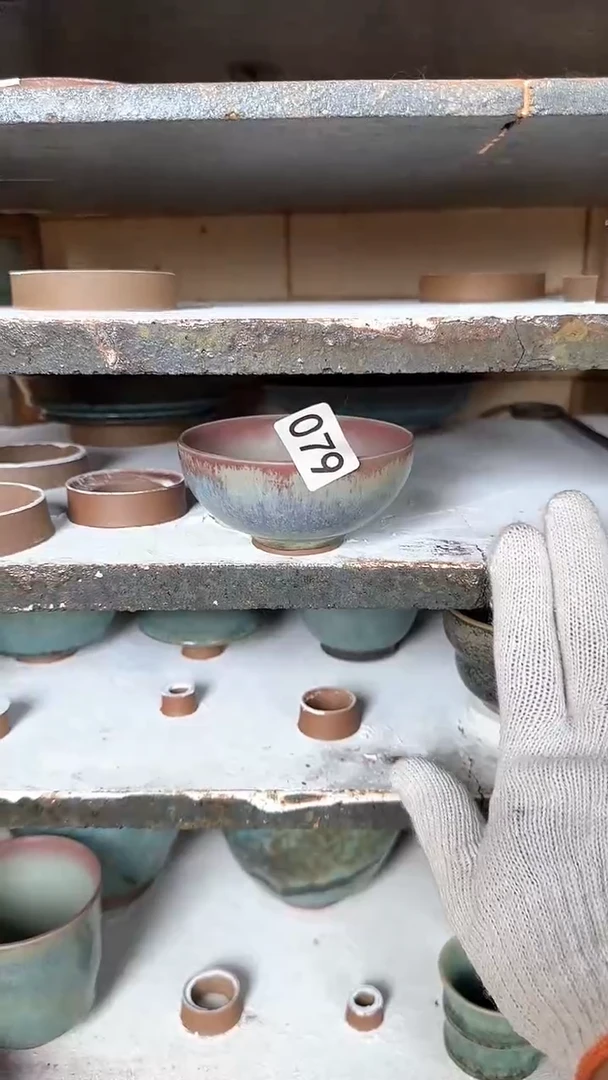 杯子兰山窑手作器物气碳开窑079 全品