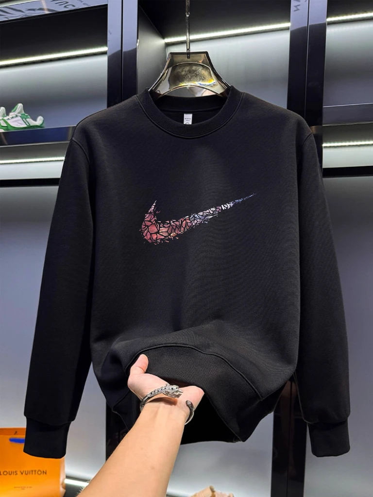 美式痞帅重磅秋冬款卫衣青年男女款加绒ins潮牌男士圆领百搭上衣