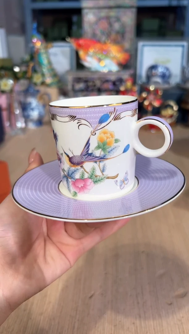 【闪购商品】杯55紫舒曼蝴蝶曲小摩卡杯