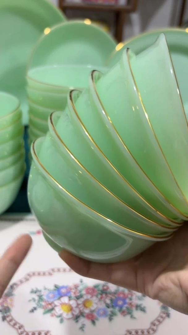 ·4.5英寸玉瓷碗6个口径11.5厘米